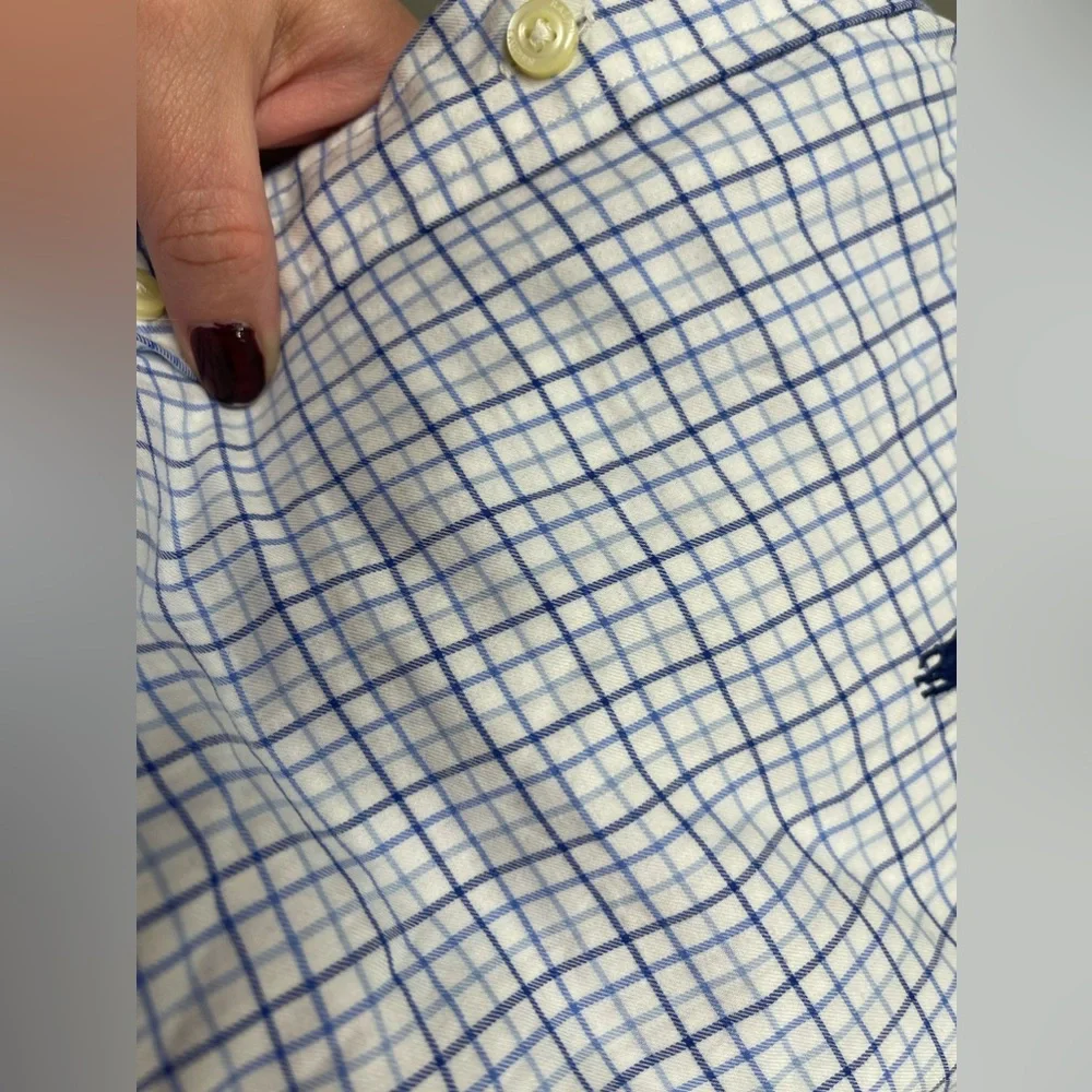Excellent used condition men’s Ralph Lauren size XXL blue and white check  top - Picture 7 of 8